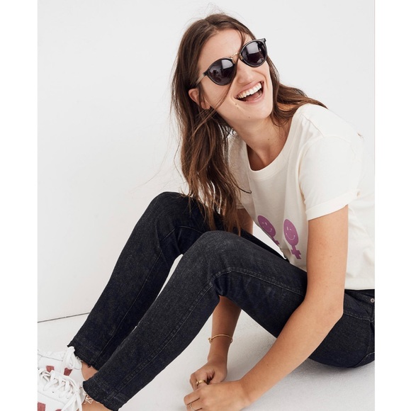 Madewell 10" High-Rise Drop-Hem Jeans - Picture 2 of 6